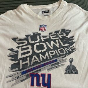 New York Giants Super Bowl shirt
